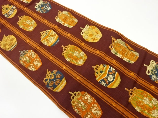 JAPANESE NAGOYA OBI / WOVEN SHIFUKU PATTERN